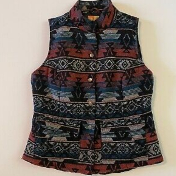 Women's Aztec RuffHewn Size M Jacket Vest - Picture 3 of 7